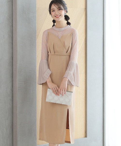 「PourVous」 長袖ワンピース M ブラック レディース_画像8