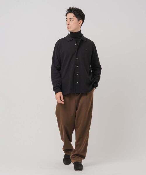 「LACOSTE」 長袖スポーツシャツ 5 緑であること メンズ