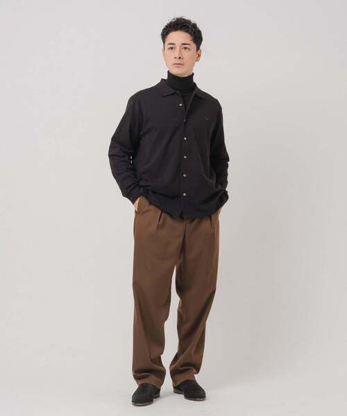 「LACOSTE」 長袖スポーツシャツ 5 緑であること メンズ