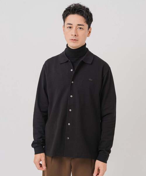 「LACOSTE」 長袖スポーツシャツ 5 緑であること メンズ