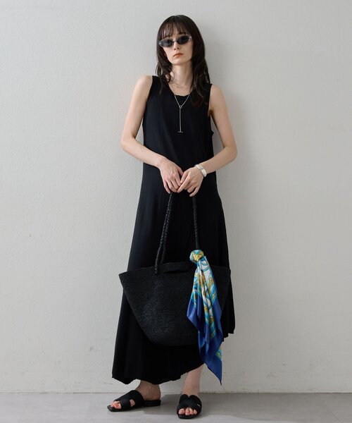 HERITANOVUM ワンピース 「HERITANOVUM」アシンメトリーニットドレス