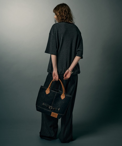 発送前セール【新品】未使用bonpoint デニムトートバッグ WETTEMPT トートバッグ DENIM TOTE BAG / デニムトートバッグ メンズ