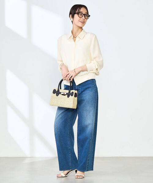「NOLLEY'S」 長袖シャツ 38 ミント レディース_画像4