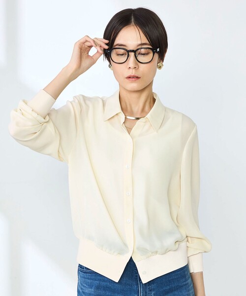 「NOLLEY'S」 長袖シャツ 38 ミント レディース_画像7