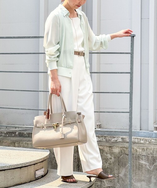 「NOLLEY'S」 長袖シャツ 38 ミント レディース_画像8