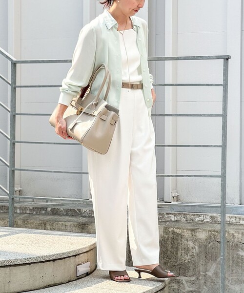 「NOLLEY'S」 長袖シャツ 38 ミント レディース_画像9