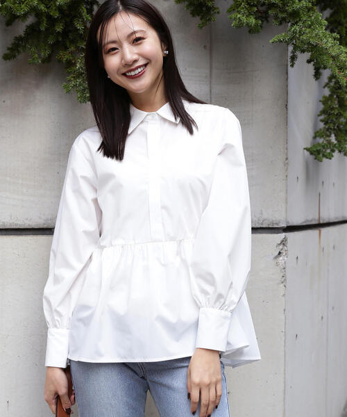 「N.(N. Natural Beauty Basic)」 長袖ブラウス MEDIUM ブルー レディース_画像8