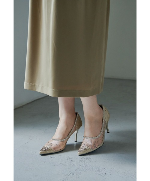「niana」 パンプス 24.5cm ゴールド レディース_画像2