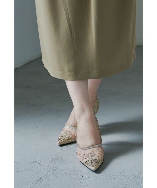 「niana」 パンプス 24.5cm ゴールド レディース_画像4