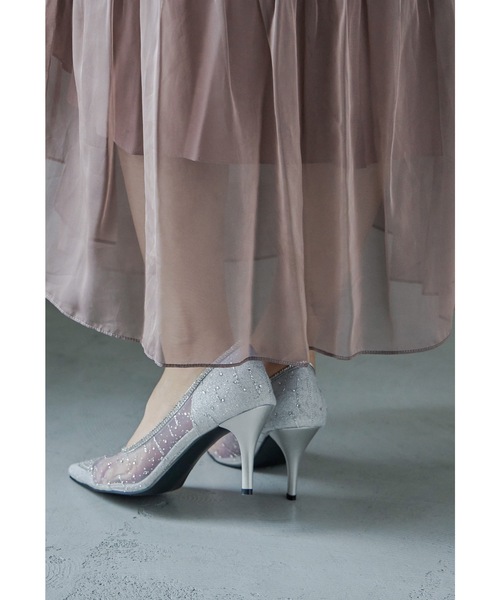 「niana」 パンプス 24.5cm ゴールド レディース_画像9
