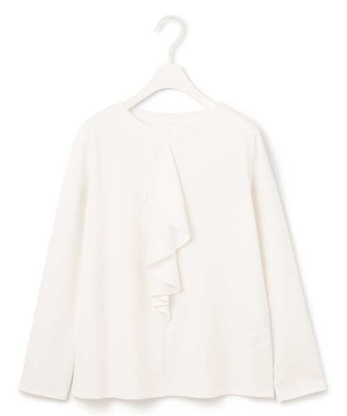 「ICB」 長袖カットソー X-LARGE ベージュ レディース_画像6