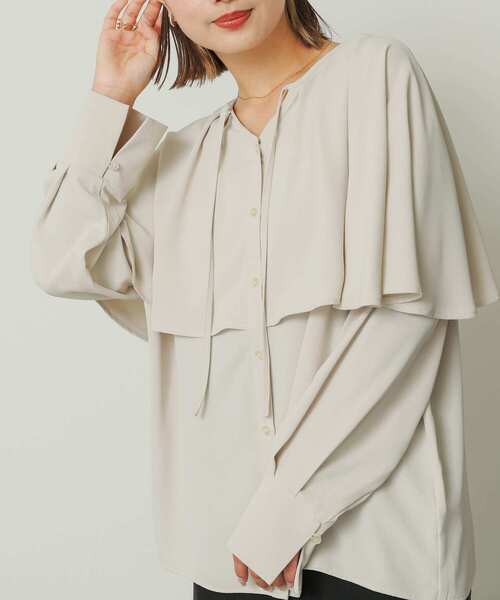 「SENSE OF PLACE by URBAN RESEARCH」 長袖ブラウス ONE ライトブルー レディース_画像4