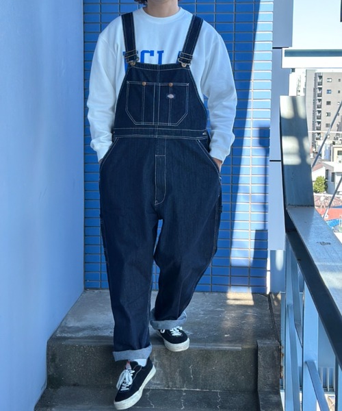 「Dickies」 オーバーオール L ブラック メンズ_画像8