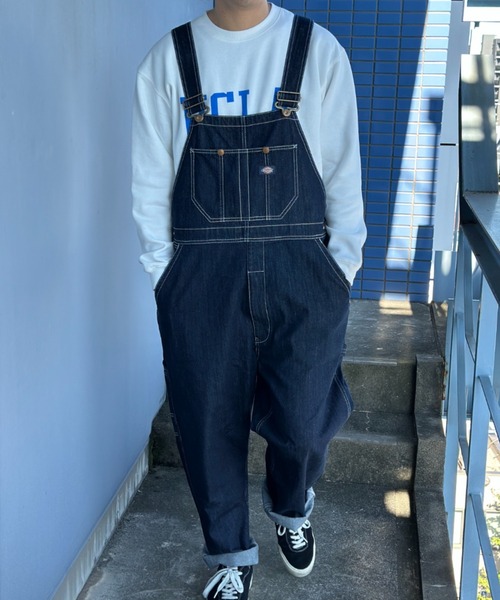 「Dickies」 オーバーオール L ブラック メンズ_画像9