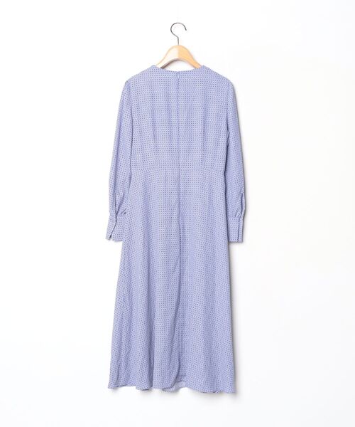 「UNTITLED」 長袖ワンピース 00 ブルー レディース_画像2