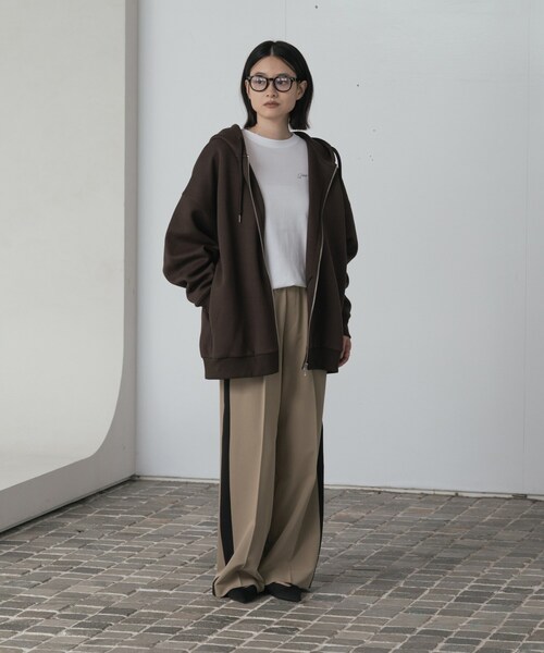 INDIVI GALLEST パーカー ダンボールパーカー レディース : ZOZOTOWN 
