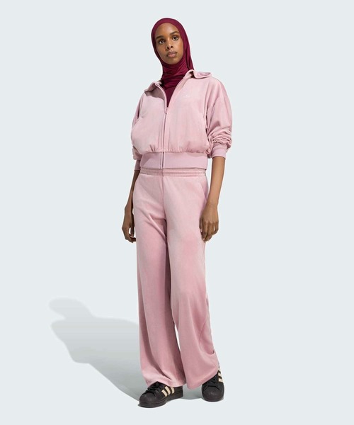 adidas（アディダス） パーカー エッセンシャルズ ベロア トラック