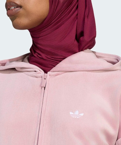 adidas（アディダス） パーカー エッセンシャルズ ベロア トラック