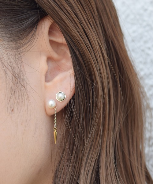 e.m.（イーエム） ピアス SILVER925 パールピアス/レディース/メンズ