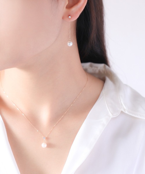 真珠 ピアス bloom ESTELLE k10 ピンクゴールド あこや真珠 金 WEB限定】10月誕生石 K10 イエローゴールド オパール ピアス（0222