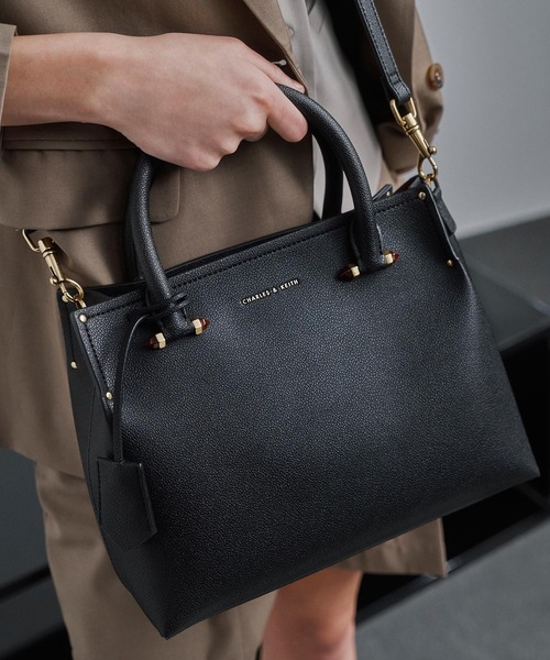 CHARLES ＆ KEITH（チャールズ&キース） トートバッグ バッグ ダブル