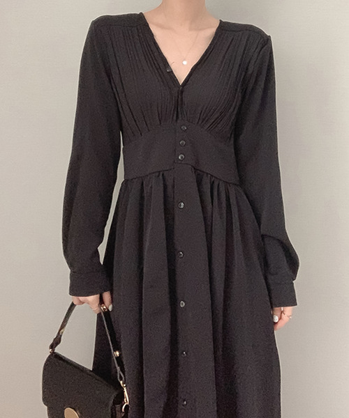 ワンピース Vネックギャザーワンピース Zozotown Paypayモール店 通販 Paypayモール