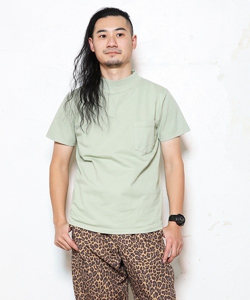 【Ralph Lauren】パフォーマンス モックネック ポケットTシャツ Goodwear tシャツ 「MADE IN USA」S/S MOCK NECK POCKET TEE