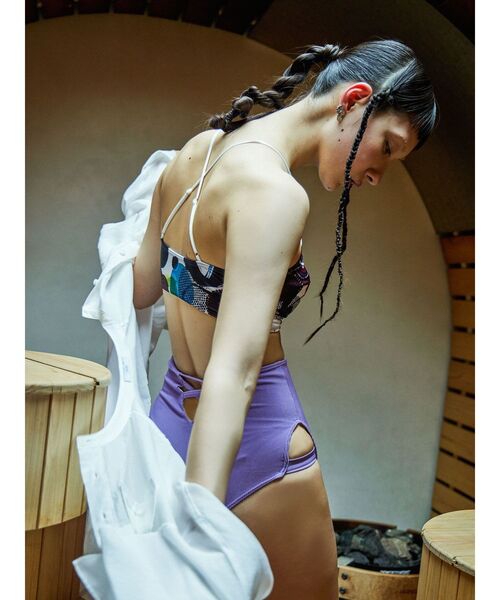 UN3D. 水着 HIGH WEST SHORTS / ハイウエストショーツ