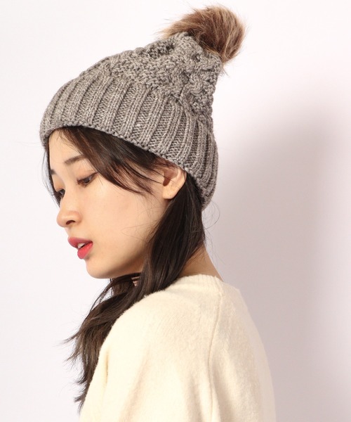 FUNALIVE ニット帽 ニットキャップ goods365select ポンポン付き