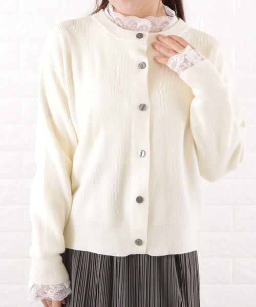DAYRA カーディガン クルーネックニットカーディガン レディース