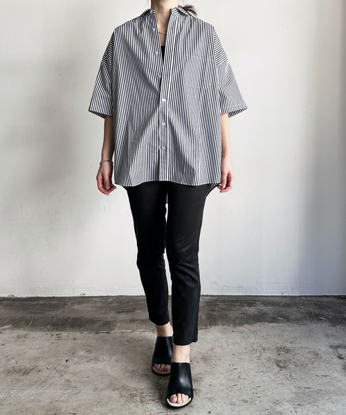 COMMON WARE ブラウス シャツ COMMONWARE:コットン ブロード
