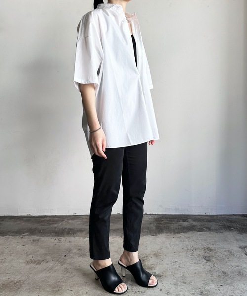 COMMON WARE ブラウス シャツ COMMONWARE:コットン ブロード