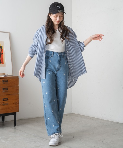 WEGO（ウィゴー） パンツ デニム ジーンズ WEGO/パターン刺繍デニム
