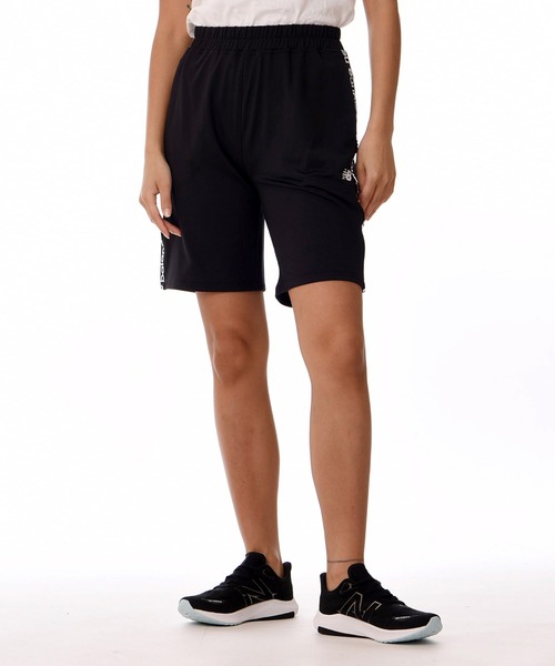 New Balance ブラックパンツ サイズ6 ハーフパンツ New Balance パンツ Relentless テリーハーフパンツ レディース