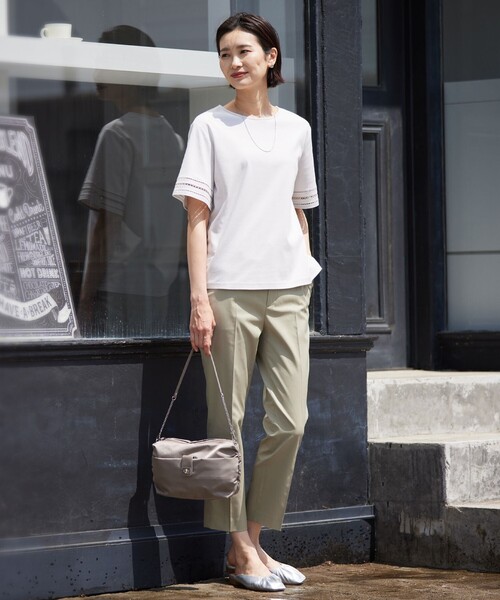 J.PRESS tシャツ 「接触冷感・UVケア」コンパクトコットン