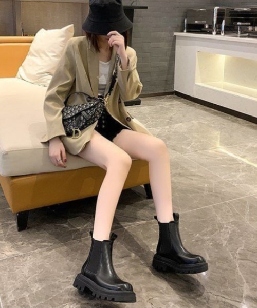 ブーツ サイドゴア ショートブーツ レディース : ZOZOTOWN Yahoo