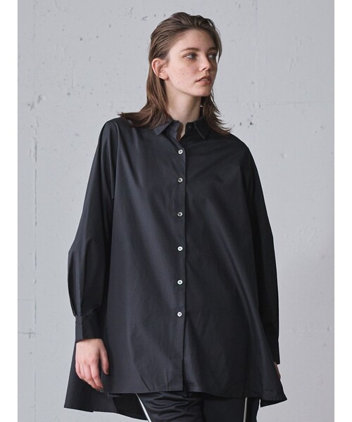 美品 MIDIUMISOLID ミディウミソリッド ショートスリーブ ロングシャツ ブラウス チュニック ライトグリーン レディース 古着 中古 USED MIDIUMISOLID（ミディウミソリッド） シアースイッチング シャツ