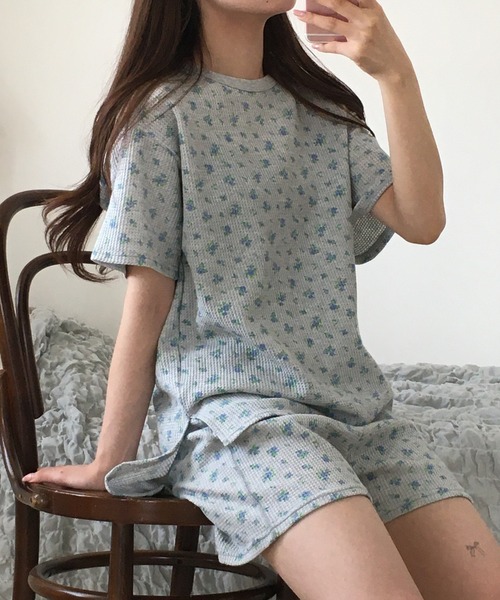 JEMORGAN（ジェーイーモーガン） パジャマ ルームウェア ワッフル花柄