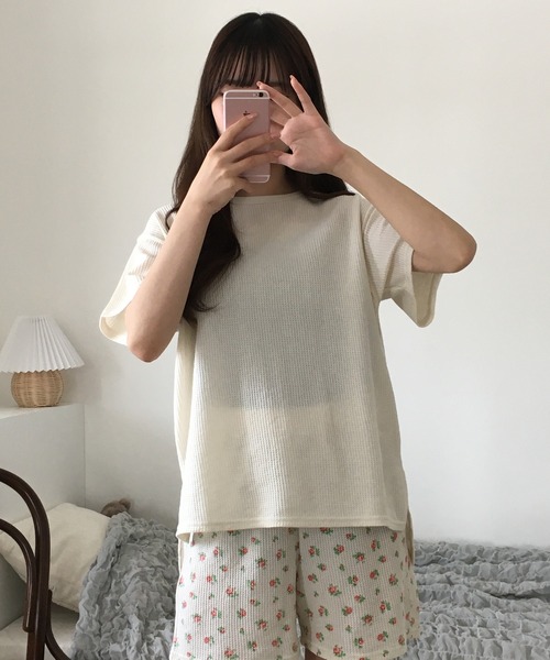 JEMORGAN（ジェーイーモーガン） パジャマ ルームウェア ワッフル花柄