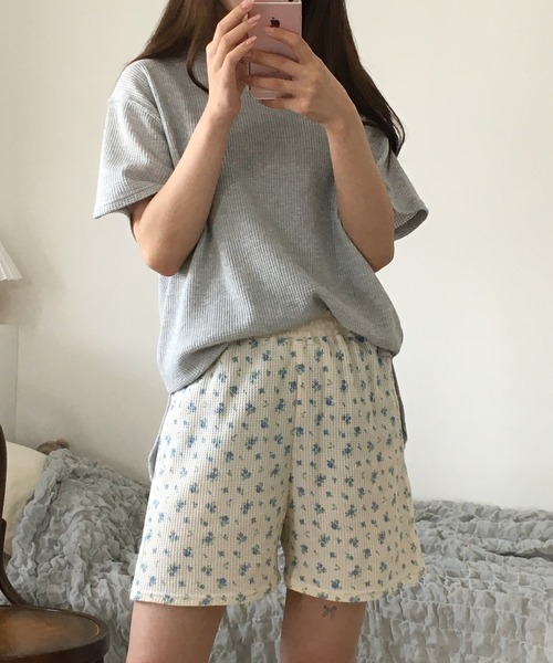 JEMORGAN（ジェーイーモーガン） パジャマ ルームウェア ワッフル花柄