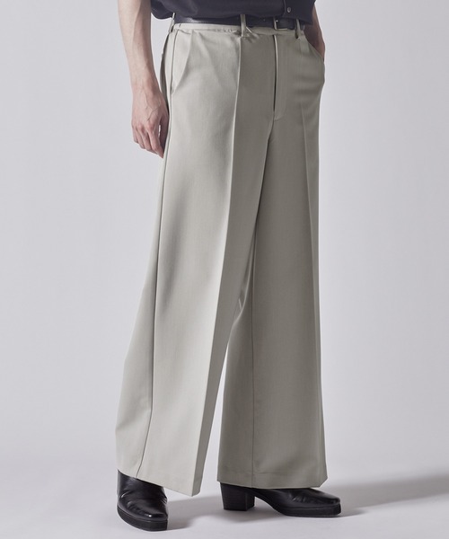 CLEL（クレイル） スラックス 「CLEL」Back Brushed TR Flare Slacks