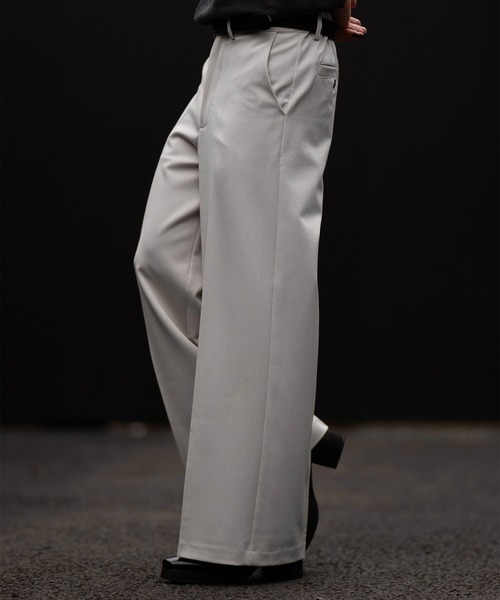 CLEL（クレイル） スラックス 「CLEL」Back Brushed TR Flare Slacks