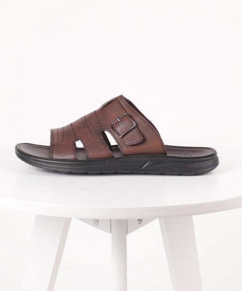 サンダル メンズ aimoha men BASIC FAKE LEATHER SLIPPER べシック サンダル｜zozo｜21