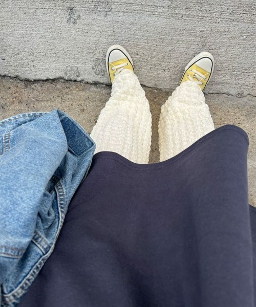 I-SOOK（アイスー） パンツ ポップコーンイージーパンツ(chiica select