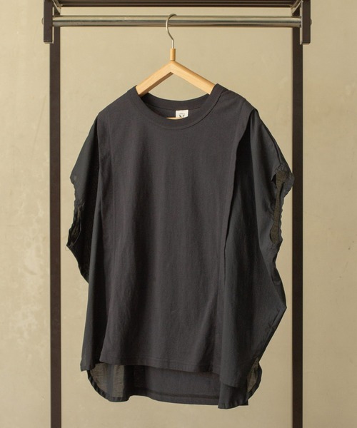 tシャツ M2272 フレンチスリーブデザインプルオーバー レディース