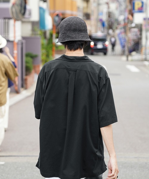 WAIPER.inc シャツ コットンレーヨン オープンカラーシャツ