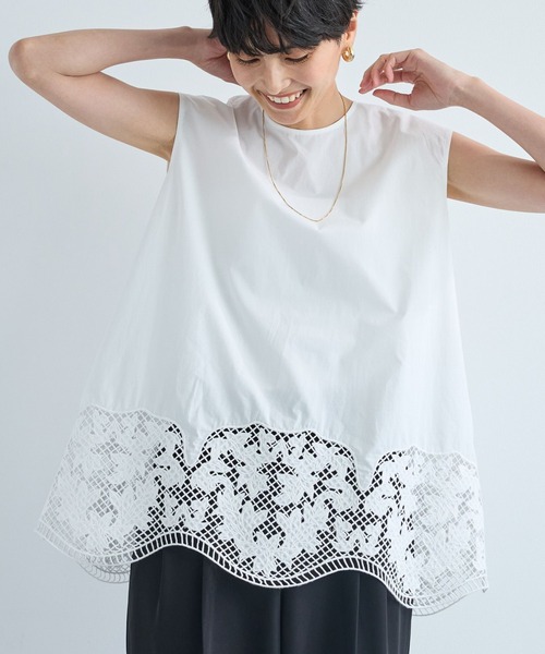 半袖オーバーサイズブラウス　BARNYARDSTORM BARNYARDSTORM / 半袖Tブラウス 【JAPAN FABRIC】【『VERY