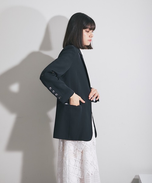 さ*り様 美品 LA POMME petit ドットレースリボンジャケット Dot Lace