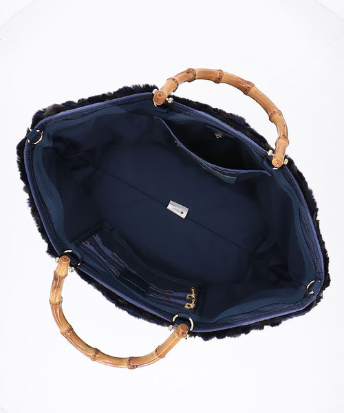 レスポートサックMED DRAWSTRING BAGミッドナイトレオパードファー