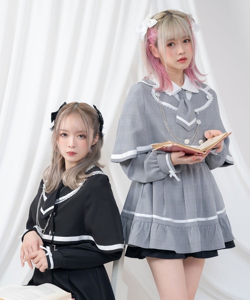 DearMyLove ベルト 探偵テーラードショートケープ レディース  